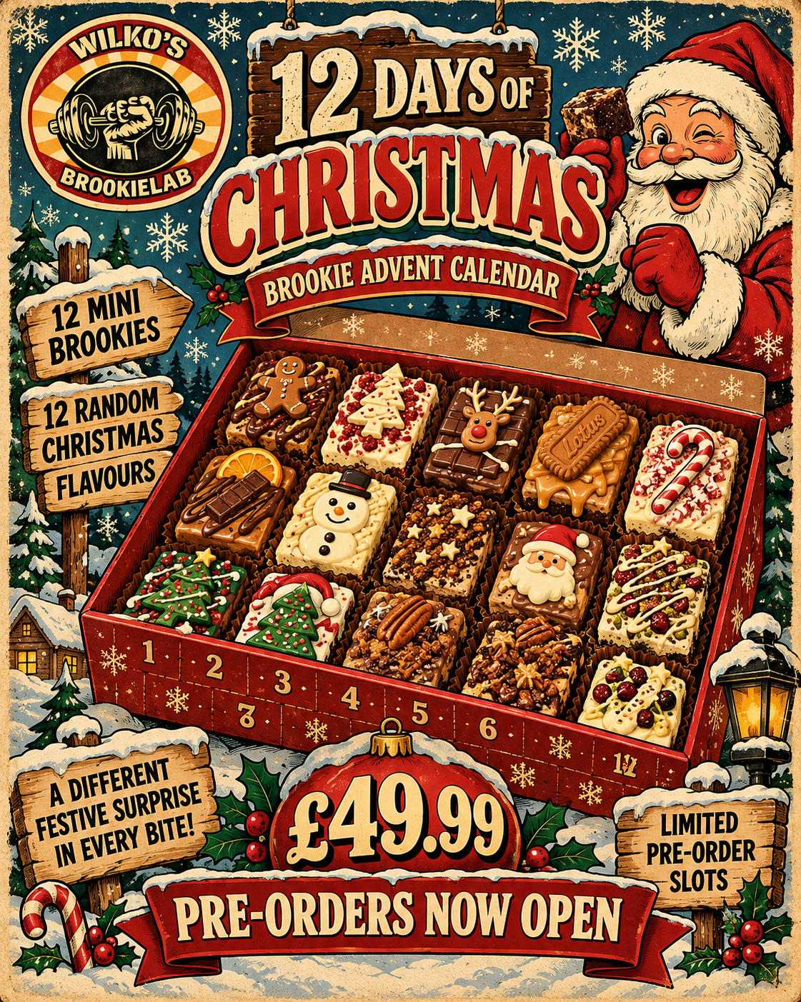 12 Days of Christmas – Mini Brookie Box (Pre-order) Wilko's Brookie Lab