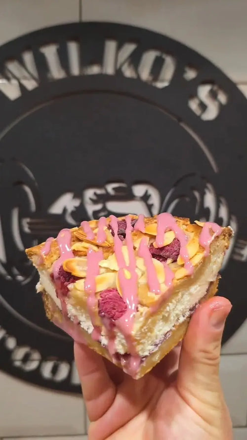 Blackcurrant & Almond Cheesecake Blondie Wilko's Brookie Lab